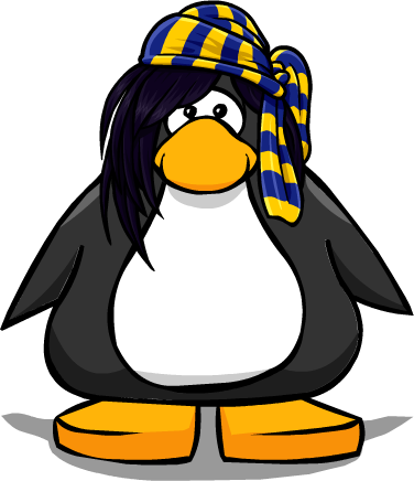 The Corsair On A Player Card - Club Penguin Goggles (376x436), Png Download