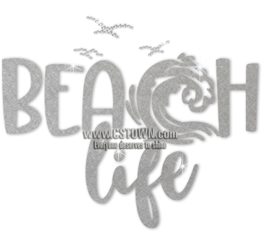 Iss Beach Life Nailhead Decal - Beach (450x450), Png Download