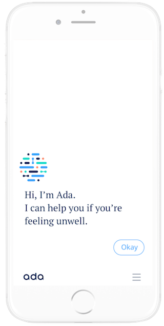 London And Berlin Based, Ai Powered Health App Maker - Ada Digital Health (320x635), Png Download