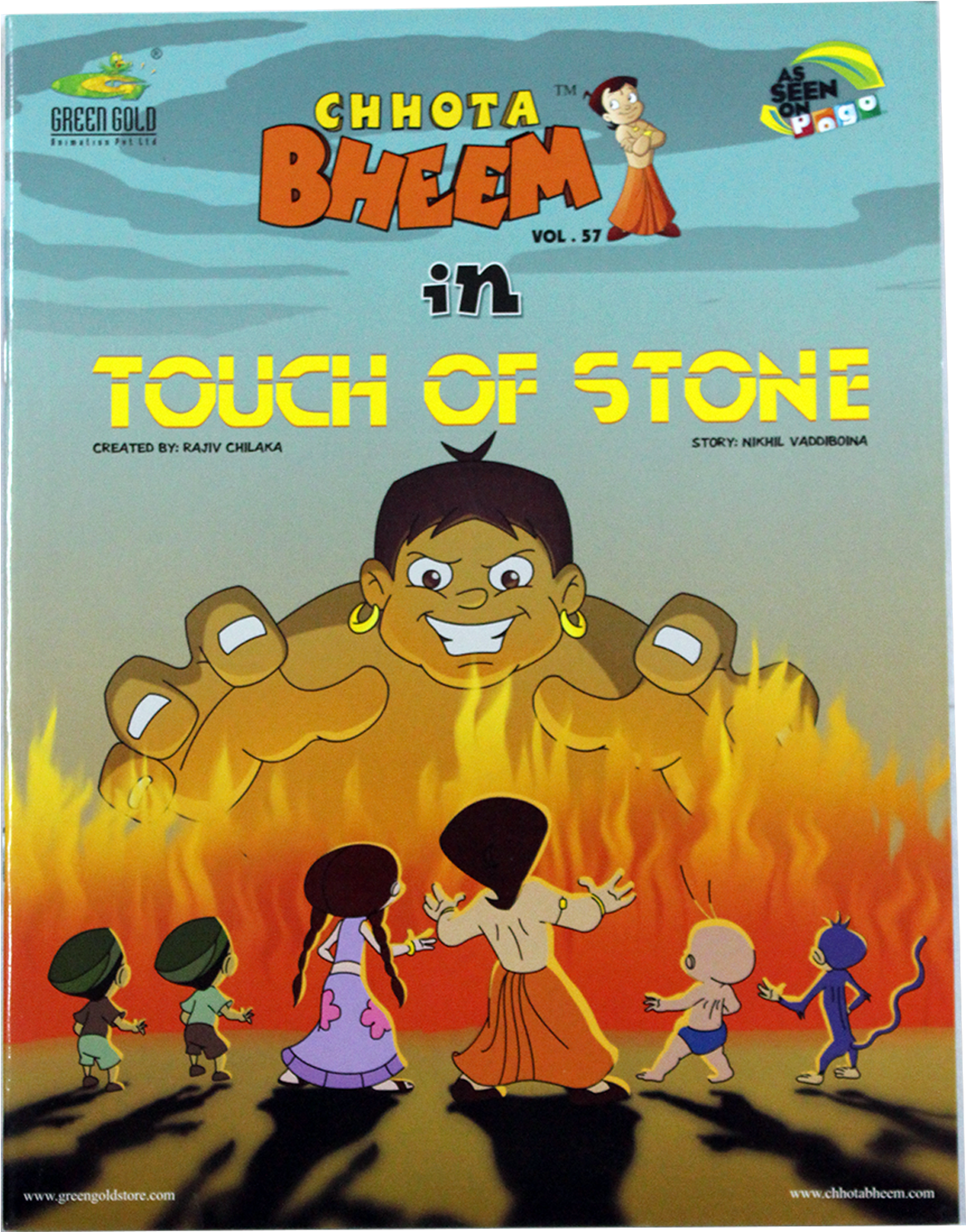 Chhota Bheem In Touch Of Stone - Chhota Bheem In Fat World (1500x1500), Png Download