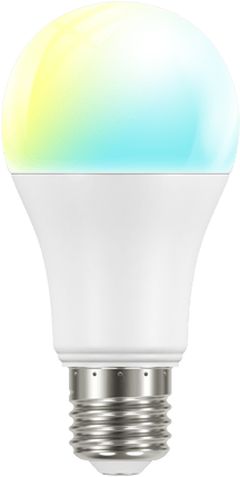 Z Wave Led Bulb Gen5 Multi Colour - Lâmpada Led Bulbo E27 9w 3000k - Cristallux (313x545), Png Download