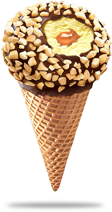 Ball Cone - Drumstick Ice Cream Clipart (1000x1200), Png Download