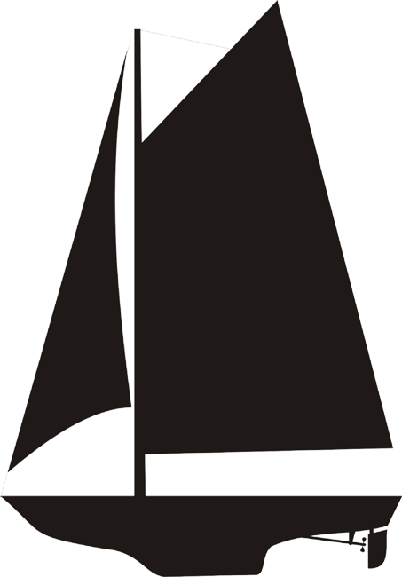 Yacht Clipart Mast - Gaff Vs Bermuda Rig (453x650), Png Download