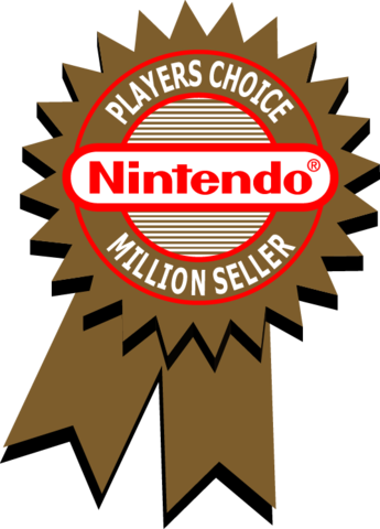 Nintendo Players Choice Million Seller Bagde - Nintendo Players Choice Million Seller (345x480), Png Download