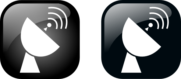 Icon Geolocalisation Satellite Png Clip - Satellite Dish Icon (594x260), Png Download