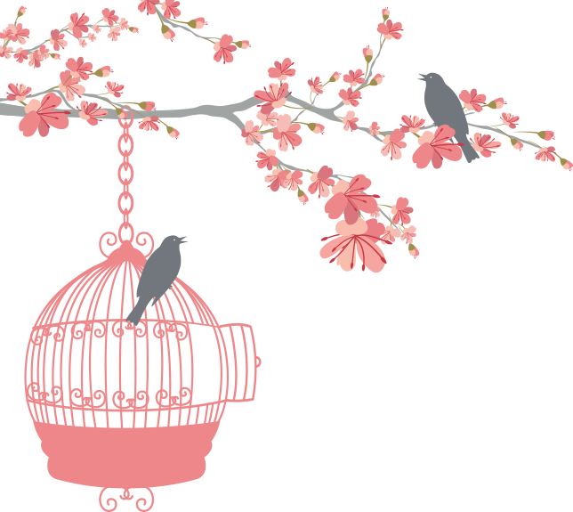 Wedding Bird Cage Png (644x575), Png Download