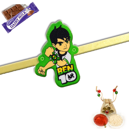 Ben10 Rakhi For Kids - Cadbury Cadbury Fairtrade Dairy Milk 45g (435x435), Png Download