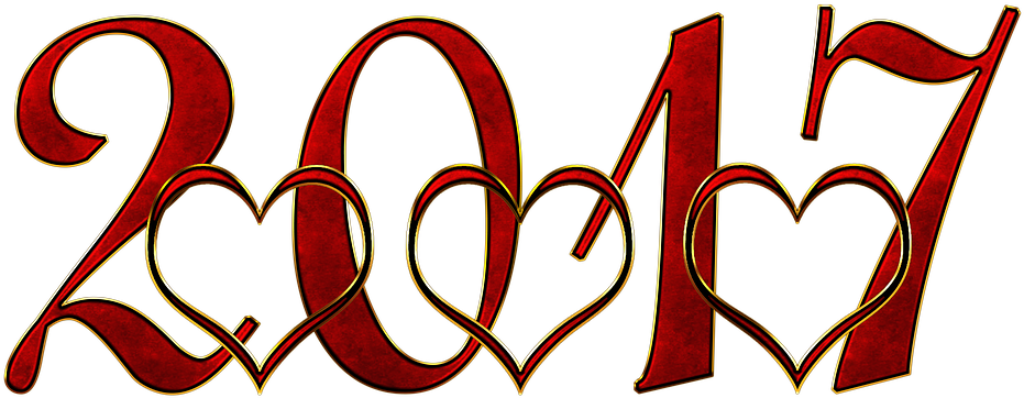 New Year 2038341 960 720 - 2017 Zahl (960x377), Png Download