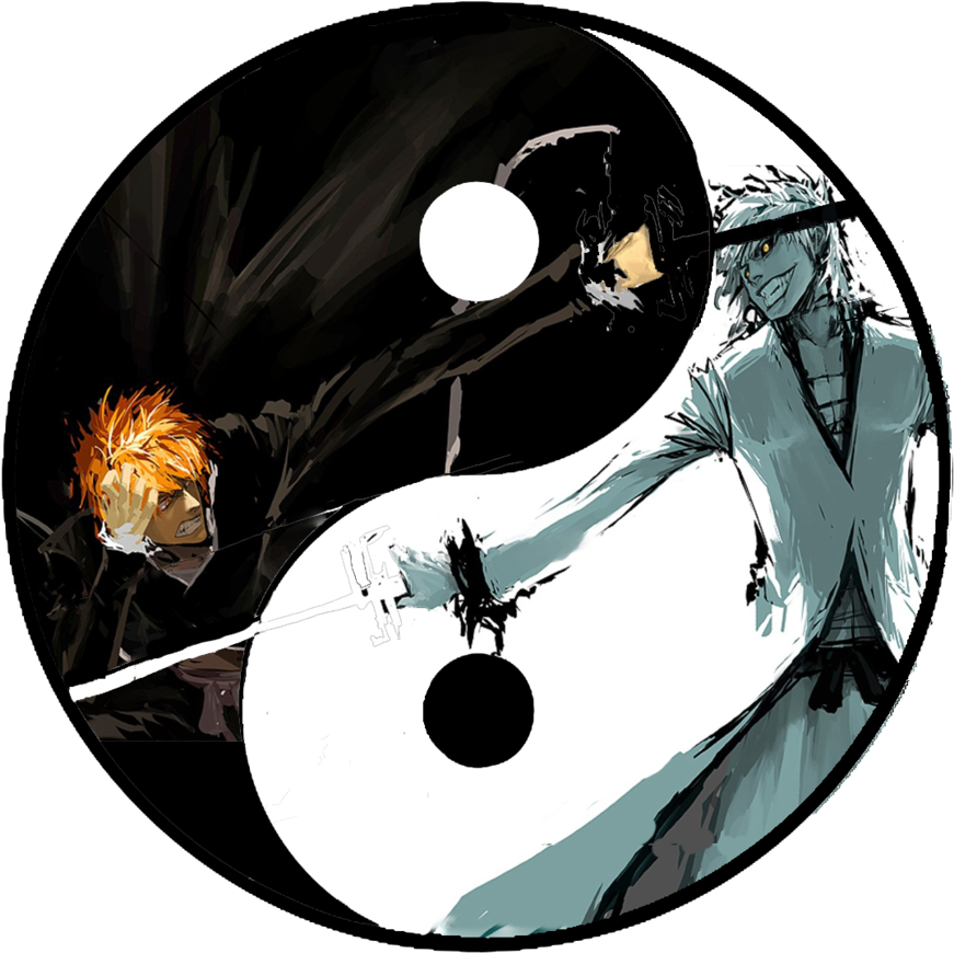 Yin And Yang As People (900x873), Png Download