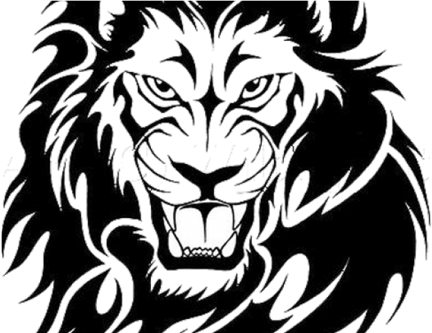 Lion Tattoo Png Transparent Images - Simple Tattoos Designs Lion (640x480), Png Download