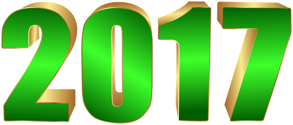 New Year Goals, New Year 2017, Clipart Images, Christmas - 2017 Clipart Green (600x257), Png Download