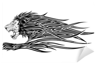 Tattoo Stickers Lion (400x400), Png Download