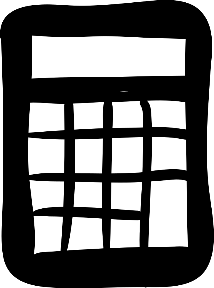Calculator Hand Drawn Tool Svg Png Icon Free Download - Imagens Drum Pads Png (728x980), Png Download