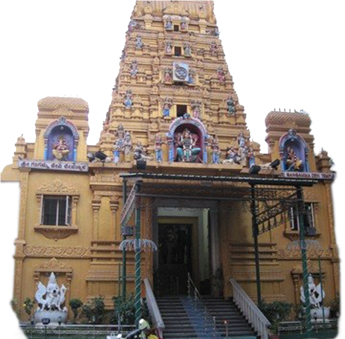 Sri Tataiahghunta Gangamma Devasthanam - Lingarajapuram Gangamma Temple Bangalore (1088x690), Png Download