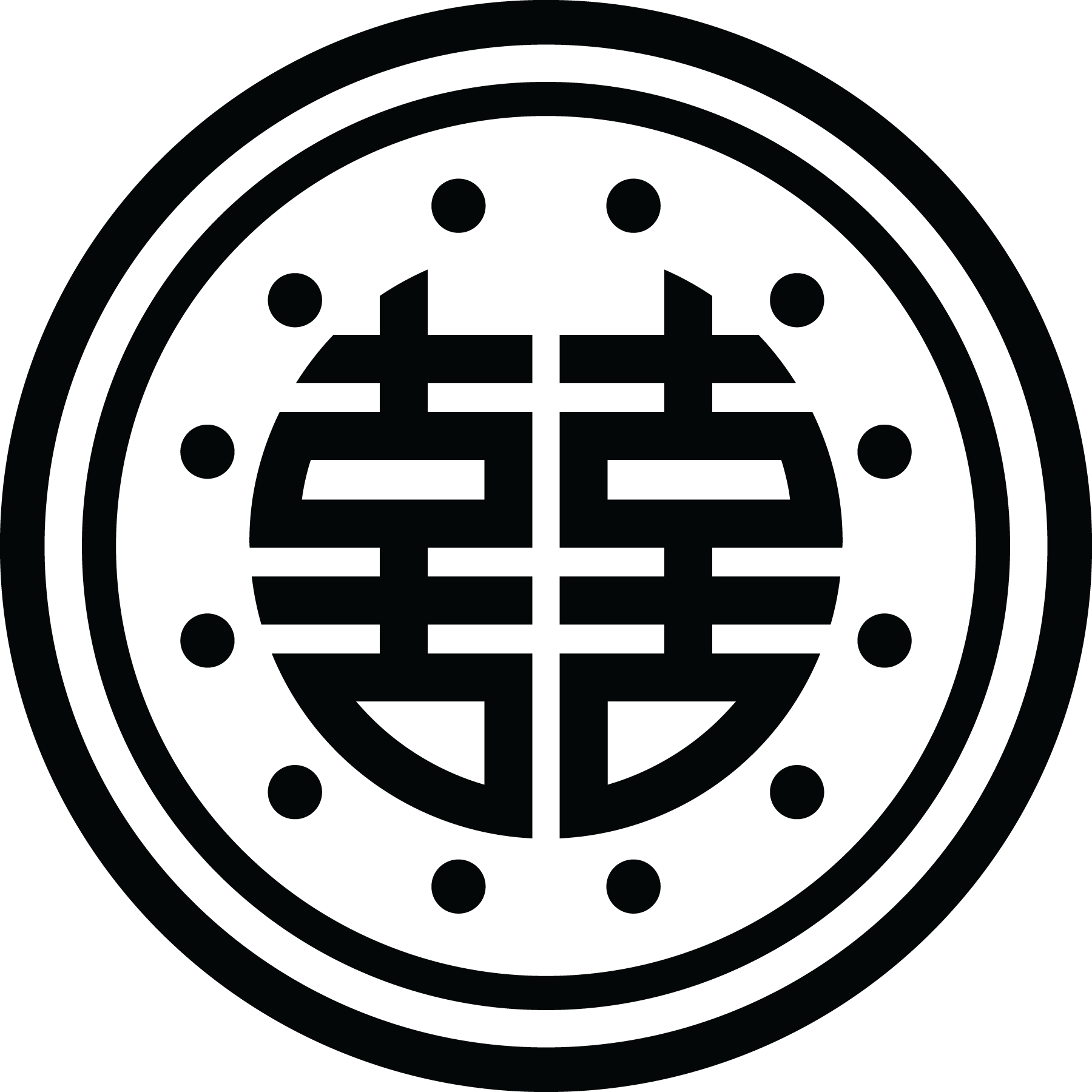 Korean Patterns Forty Five Symbols Marriage Symbols, - Korean Symbols Of Marriage (1800x1800), Png Download