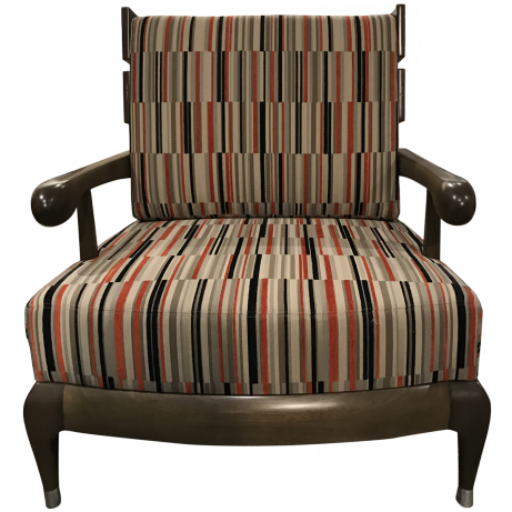 4-orm Orange Chatham Club Chair Front View - Club Chair (736x460), Png Download