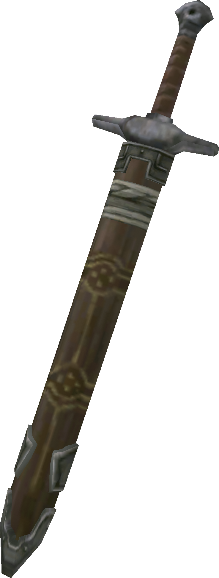 Twilight Princess Ordon Sword Ordon Sword In Its Scabbard - Legend Of Zelda Breath Of The Wild Sword Scabbard (737x1942), Png Download