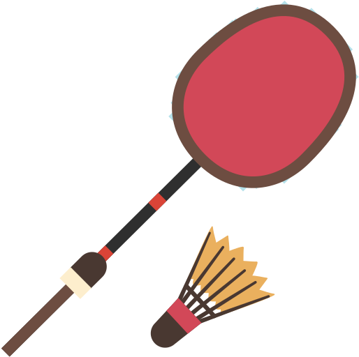 Badminton Racquet And Shuttlecock (533x533), Png Download