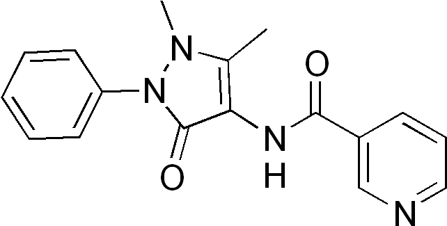 Nifenazone - Diagram (654x333), Png Download