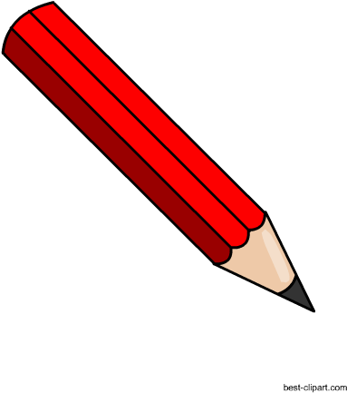 Red Pencil, Free Clip Art (450x450), Png Download