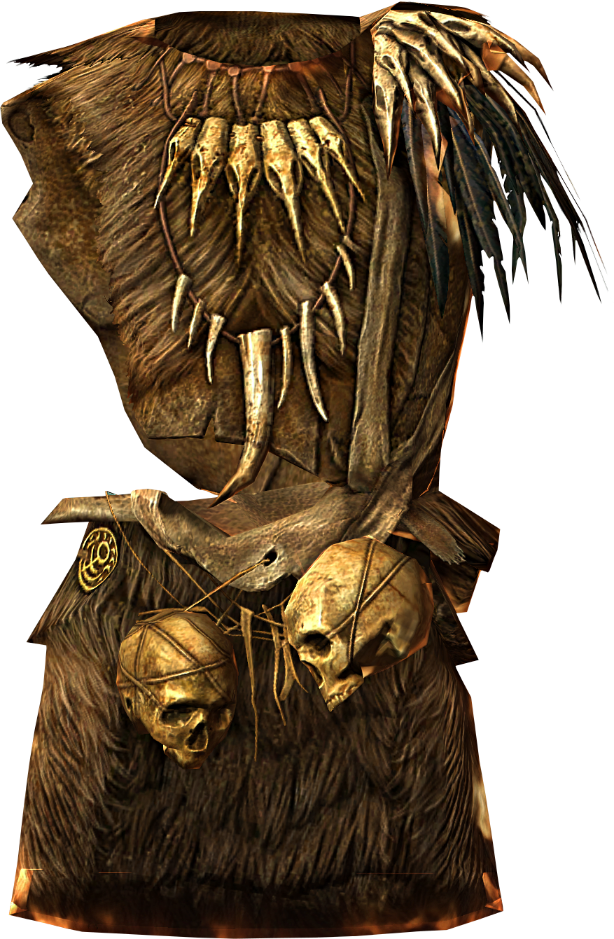 Armor Of The Old Gods - Skyrim Forsworn Armor (877x1341), Png Download