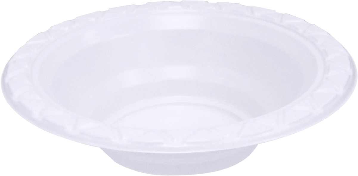 12 Ounce White Plastic Bowl - Ceramic (1200x1200), Png Download