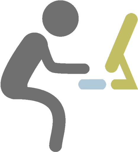 Ui Graphic Gray - Icone De Digitando No Computador (1000x667), Png Download