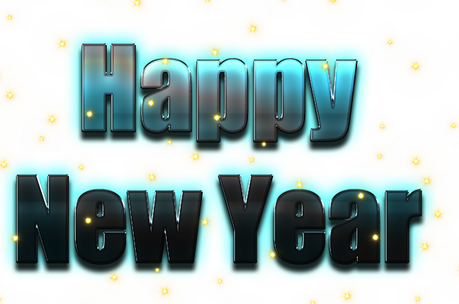 Happy New Year Word - Word (666x441), Png Download