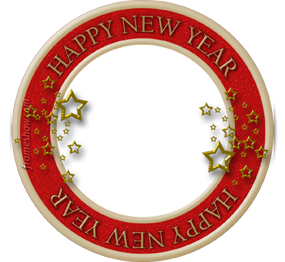 Happy New Year Image Frame E-card - Happy New Year Frame Png (416x382), Png Download