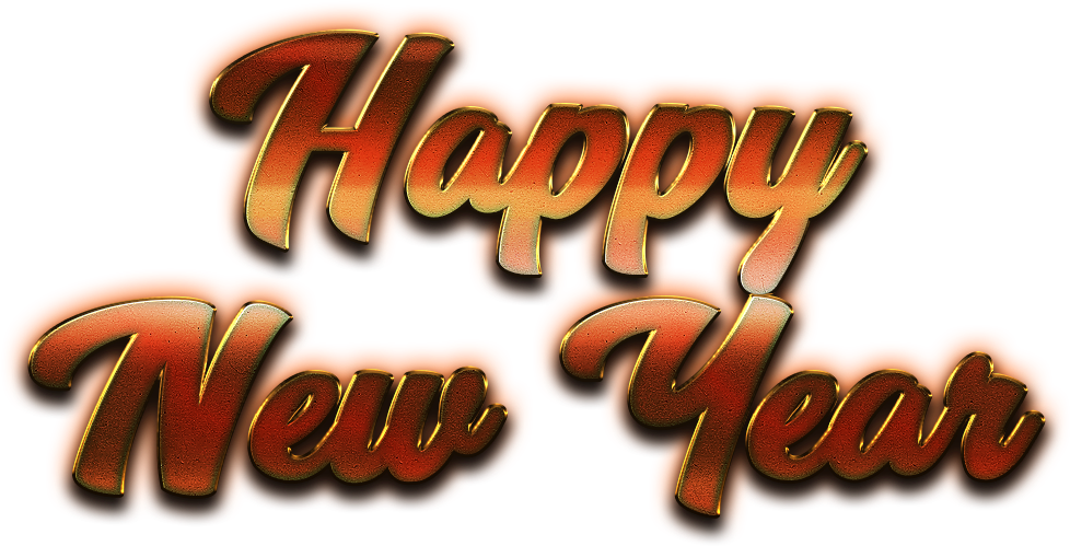 Happy New Year Letter Png Transparent Image - Graphic Design (1120x549), Png Download