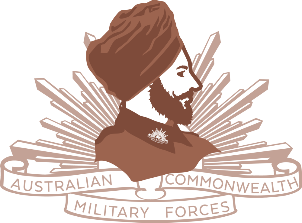 Ww2 Sikh Badge Middle - Australian Army Badge E1 Tile Coaster (1000x738), Png Download