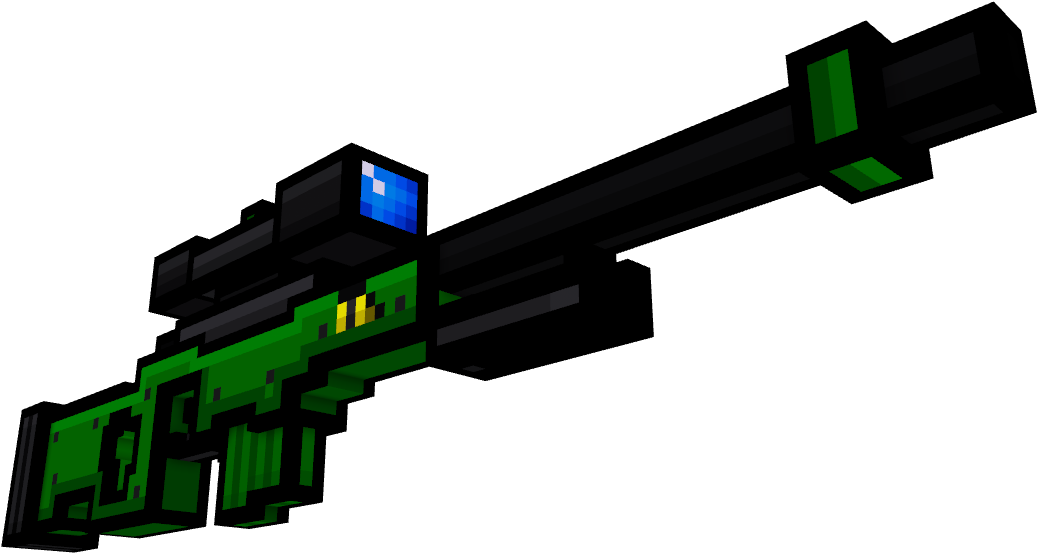 Awp Snake - Sci Fi Gun Pixel Art (1180x884), Png Download