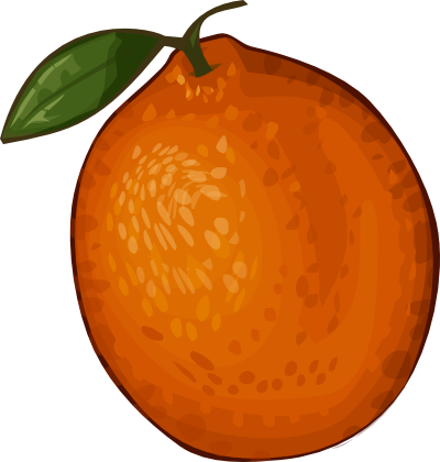 Orange Clip Art - Orange Clipart (400x420), Png Download