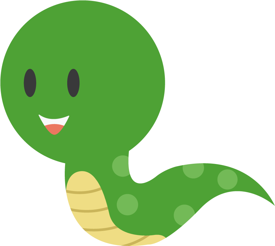 Download 緑色のヘビ A Green Snake Cartoon Png Image With No Background Pngkey Com