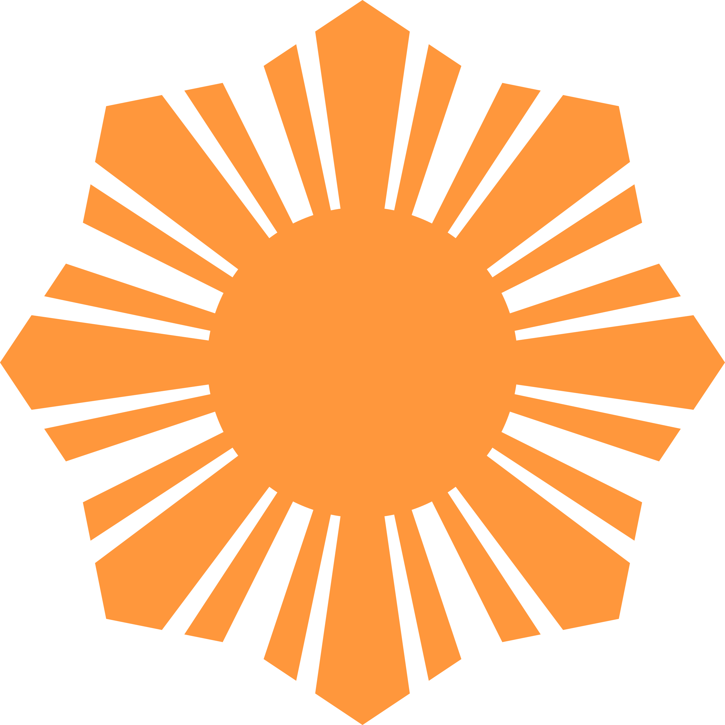 Sun Symbol Orange Picture Free Stock - Sun In Philippine Flag (2400x2400), Png Download