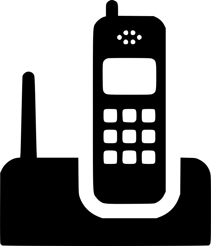 Cordless Telephone Comments - Cordless Phone Icon (838x980), Png Download