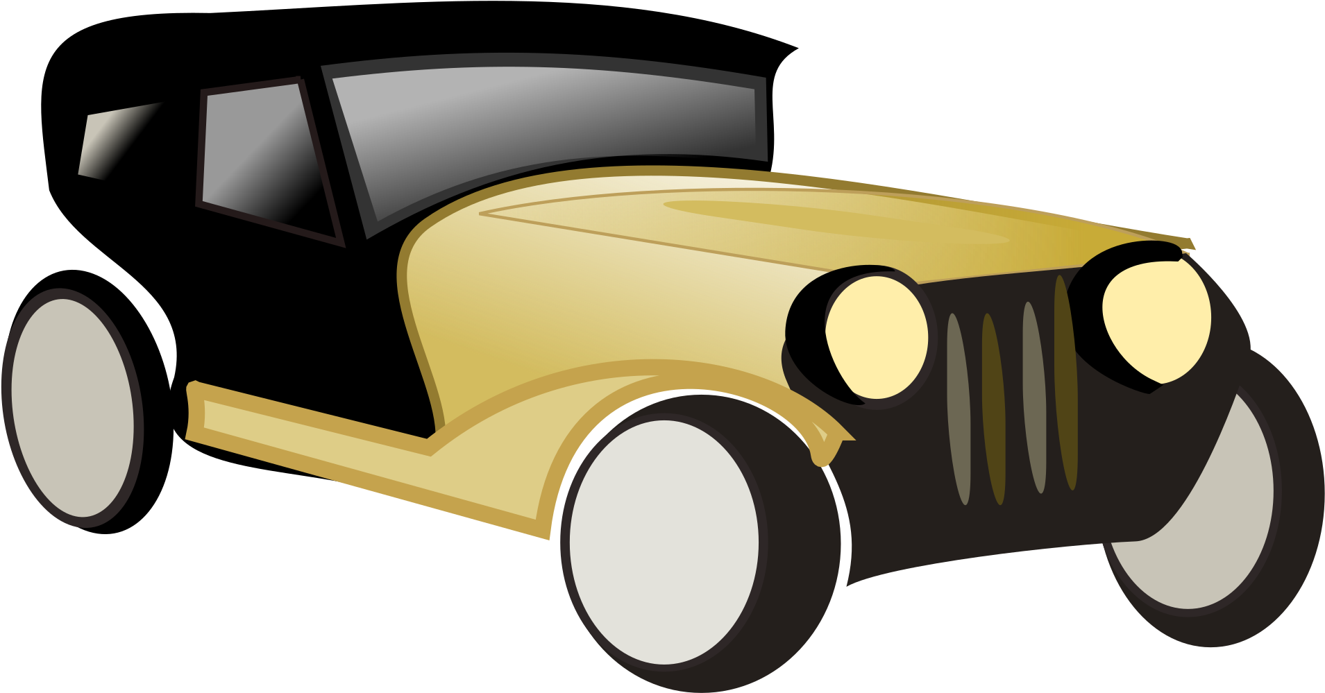 Download Classic Car Clipart 1940s Car - Vintage Car Cartoon Png PNG Image  with No Background 