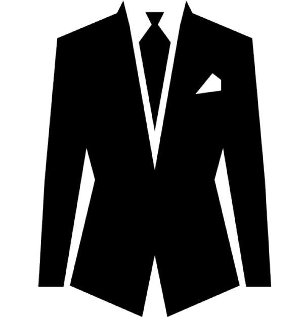 Share This Article - Suit And Dress Silhouette (626x626), Png Download