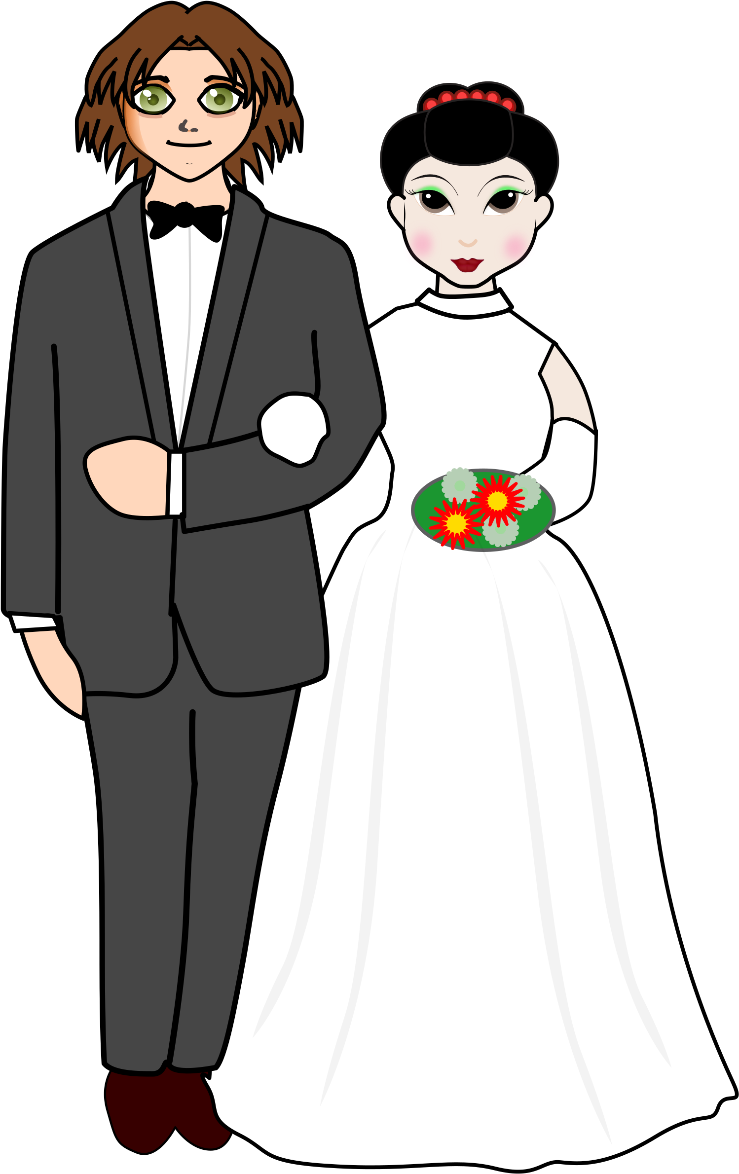 Big Image - Married Clipart (1515x2400), Png Download