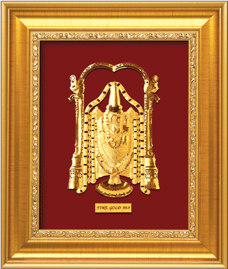 Lord Balaji Is Also Known As Venkateshwara And Is A - Venkateswara Swamy Gold Frames (400x400), Png Download