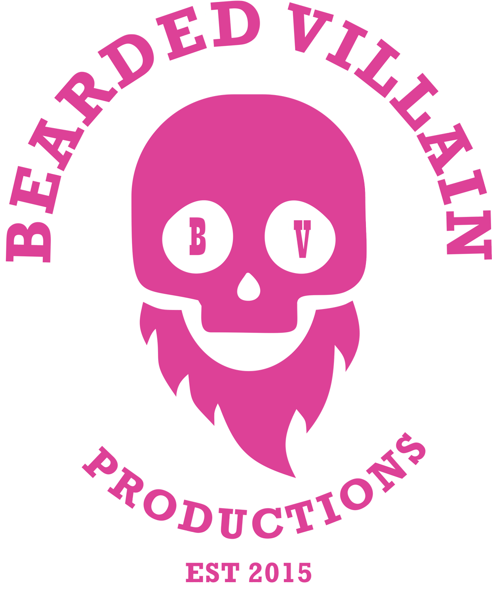 Bearded Villan Logo Pink - Hoof Beats By Rae D'arcy 9781425186470 (paperback) (1097x1280), Png Download