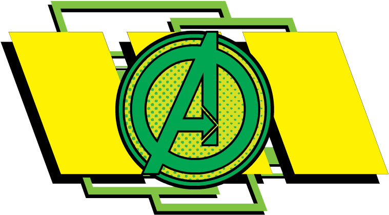 Earth&mightiest Heroes Clipart - Avengers Logo Png Green (776x441), Png Download