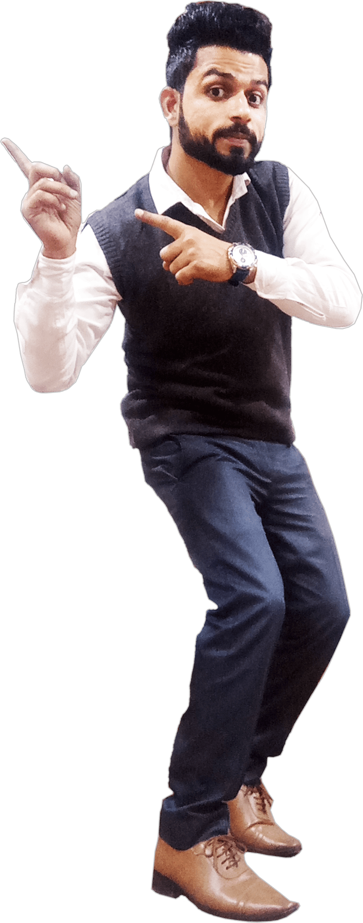 Vikash-beriwall - Standing (743x1886), Png Download