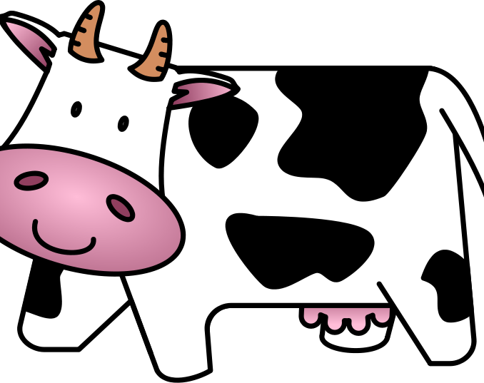 Cow Images Clipart Cow Clipart 4 Clipart Panda Free - Cartoon Cow (678x537), Png Download