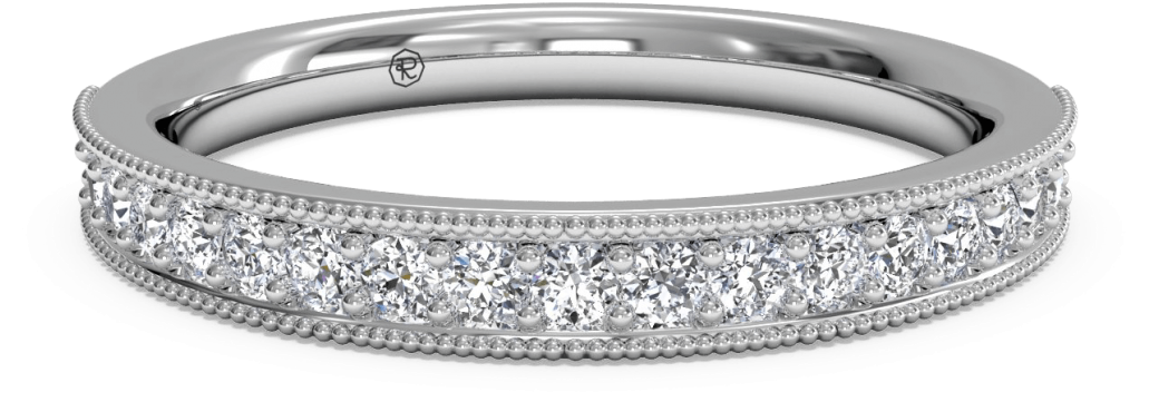 Load More - Milgrain Wedding Ring (1030x692), Png Download