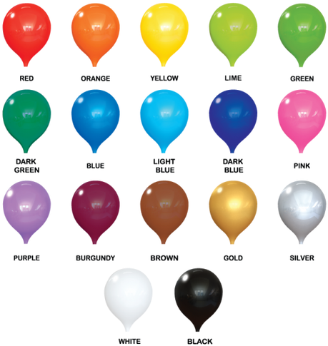 For Any Flat, Vertical Surface, The Single Balloon - Balloon Colors (498x498), Png Download