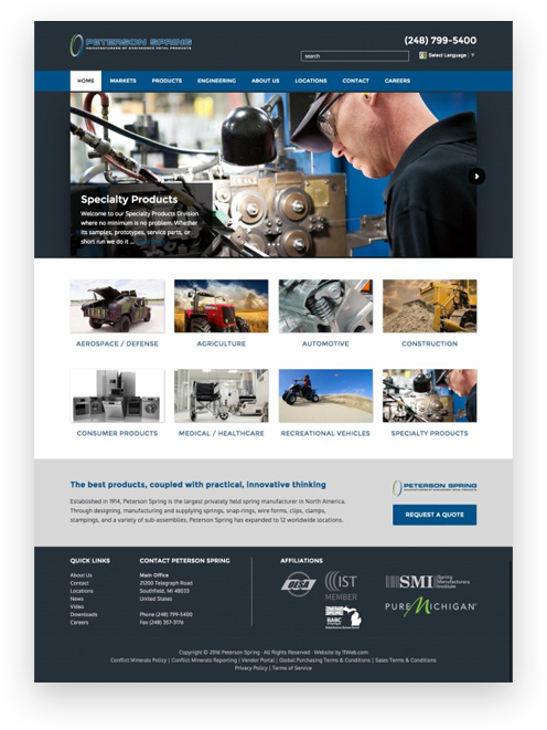 Manufacturer Website Design - Manufacturer Page Design (496x661), Png Download
