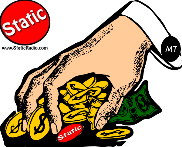 Over Mooch [ - Grabbing Money (600x485), Png Download