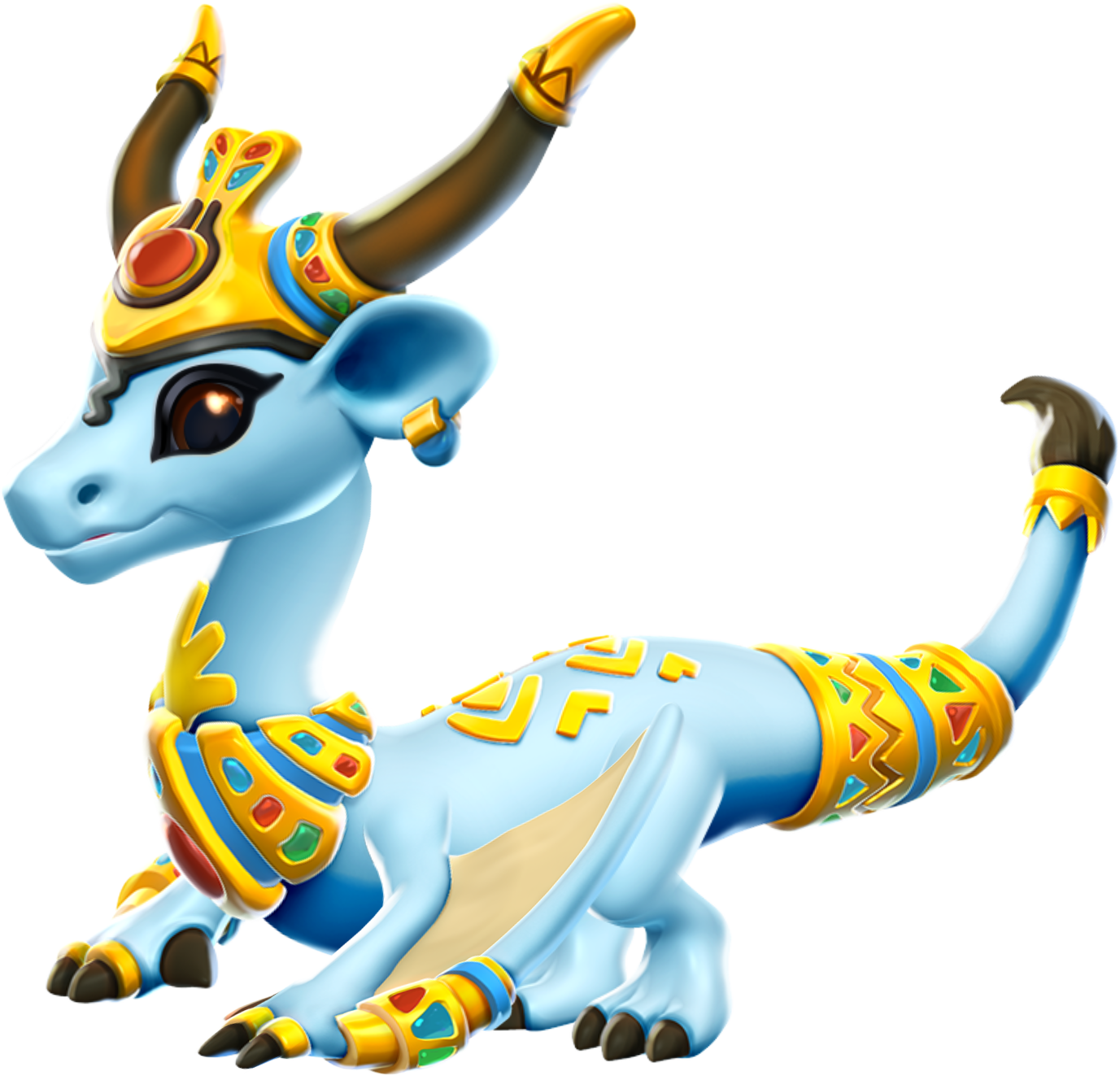 Hathor Dragon - Dragon Mania Legends Hathor Dragon (1377x1323), Png Download
