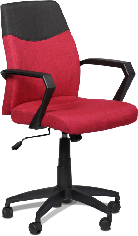 Middle Back Ergonomic Desk Computer Office Fabric Swivel - Halmar Kancelářské Křeslo Spyder, Černo-šedé (800x800), Png Download
